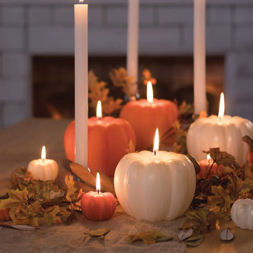 Scented White Pumpkin Candle  