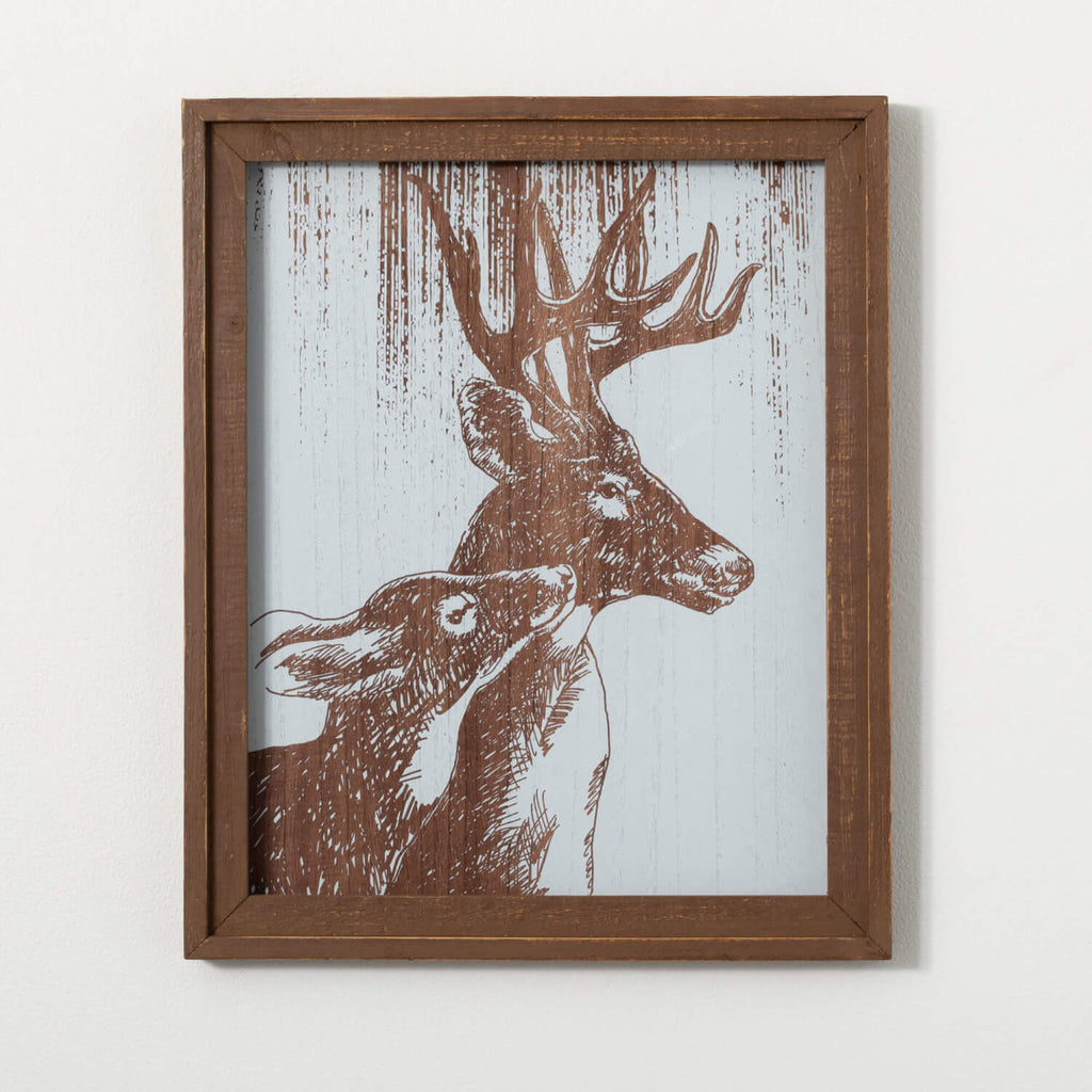 Deer With Fawn Wall Art       