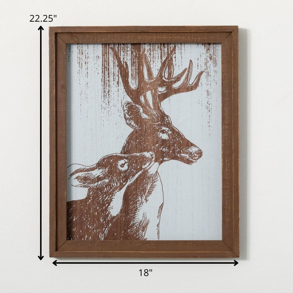 Deer With Fawn Wall Art       