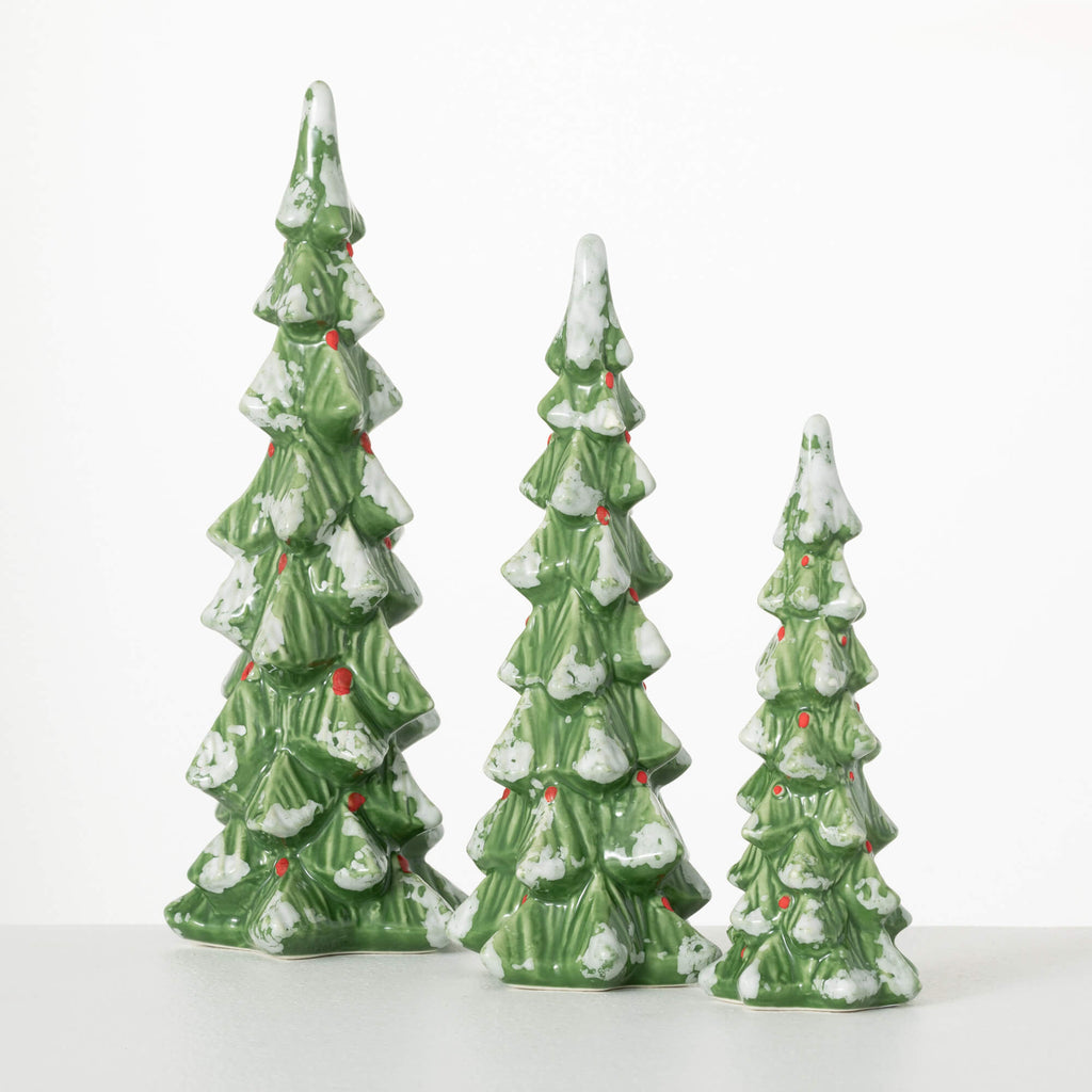 Winter Forest Tree Set Of 3   