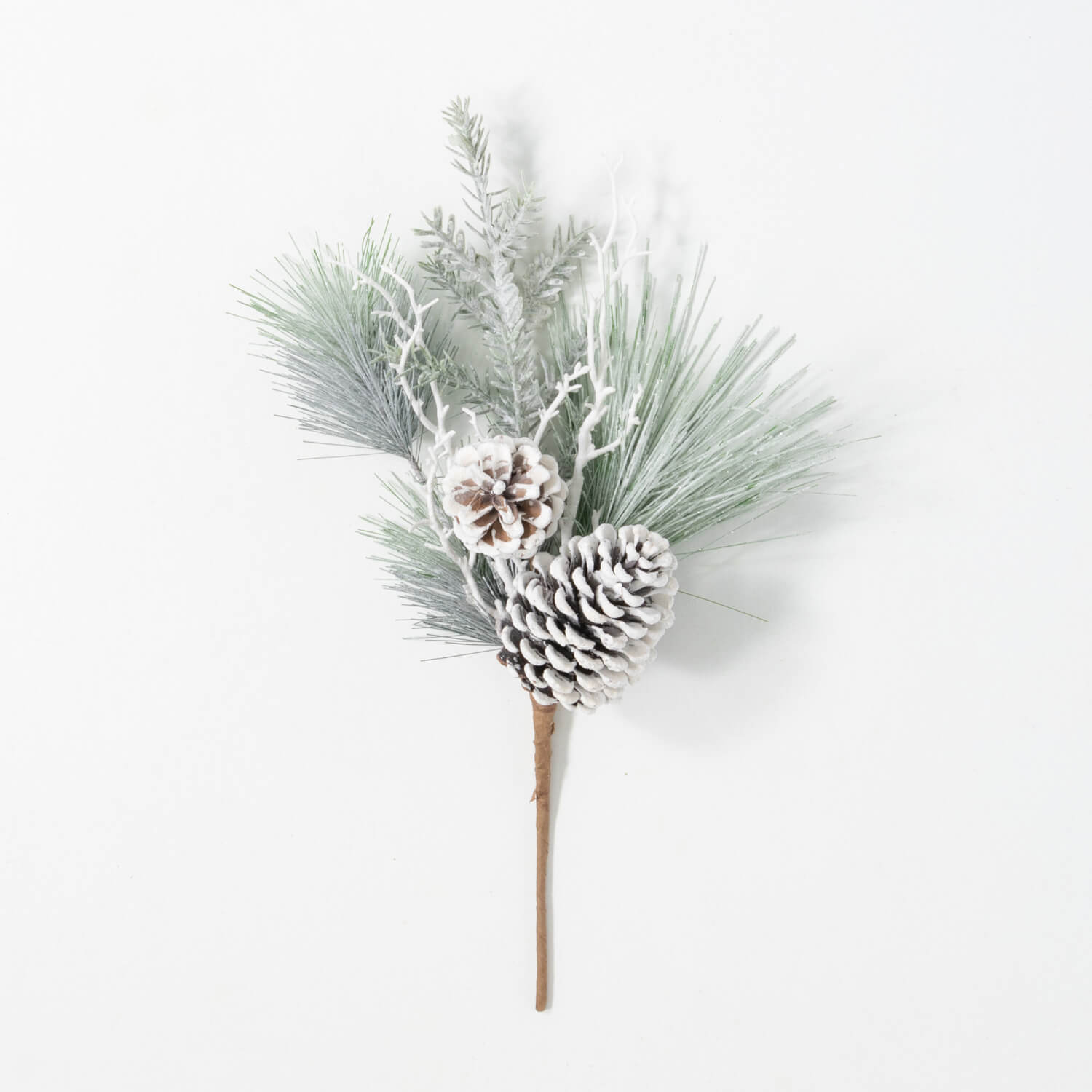 Flocked Pine Pick