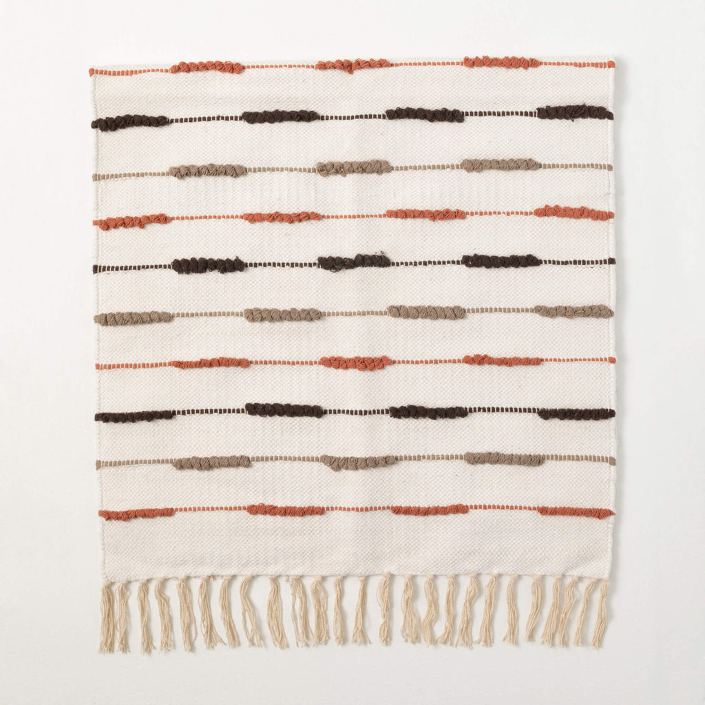 Dashed Fringed Accent Rug     