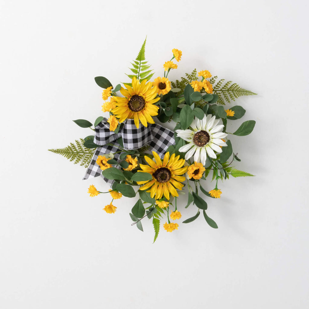 4.5" Sunflower Gingham Ring   