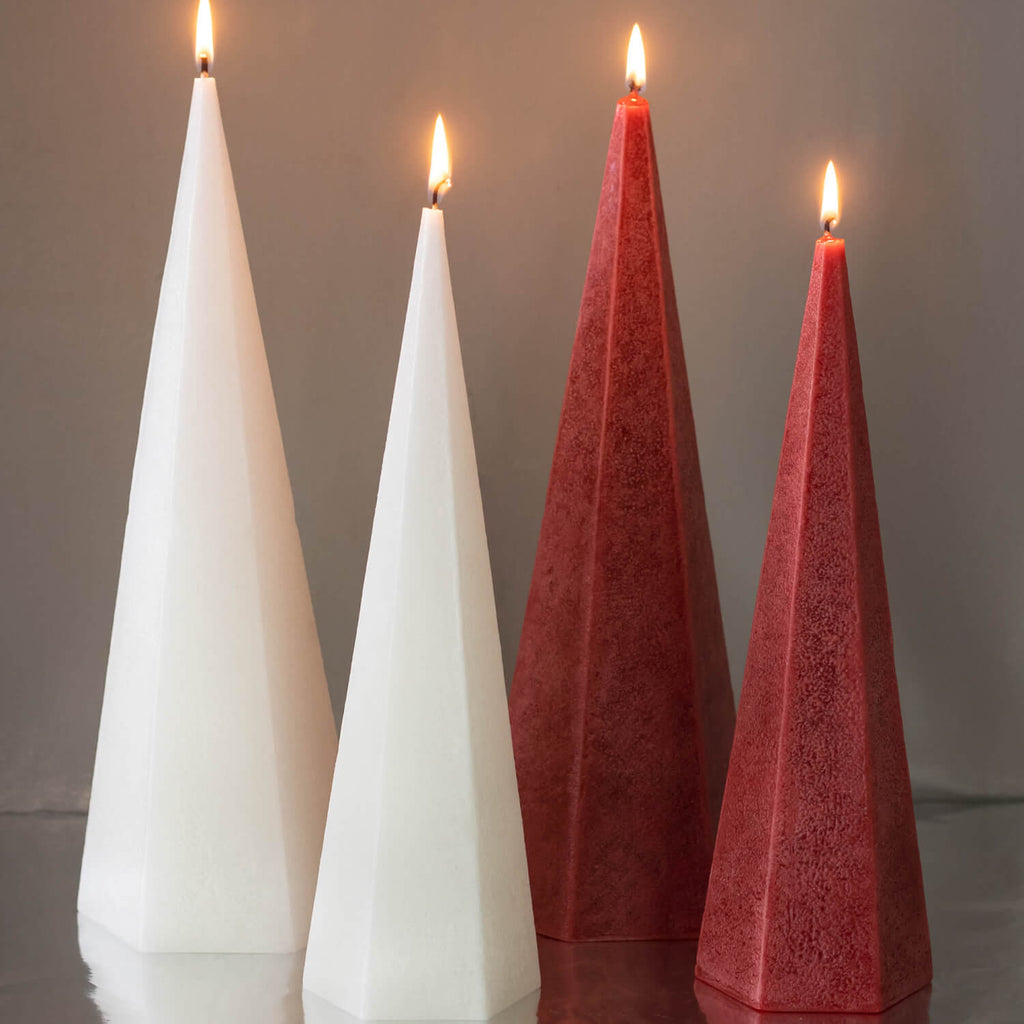 Crimson Red Spire Candle      