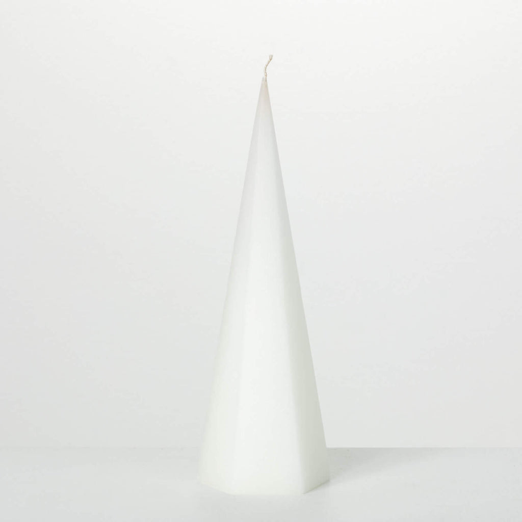 Snow White Tall Spire Candle  