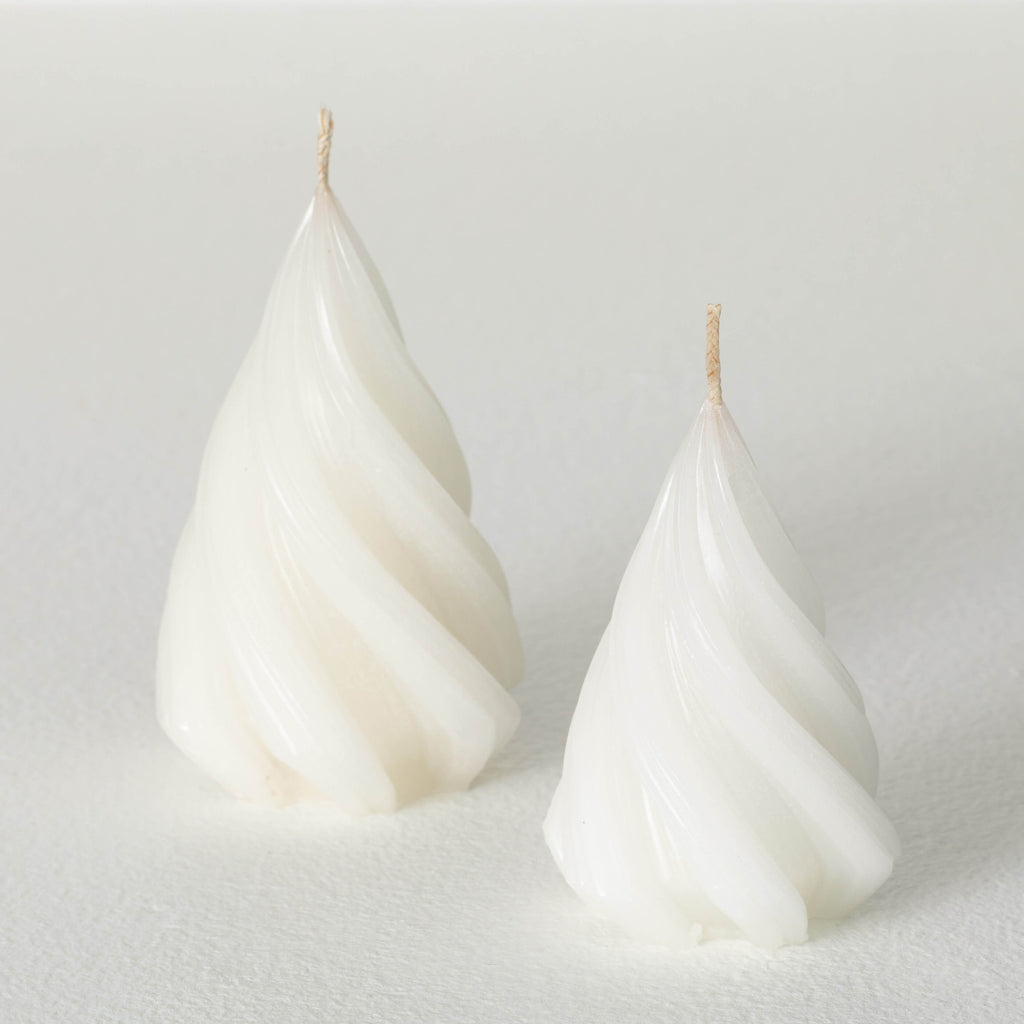 White Christmas Tree Candles  