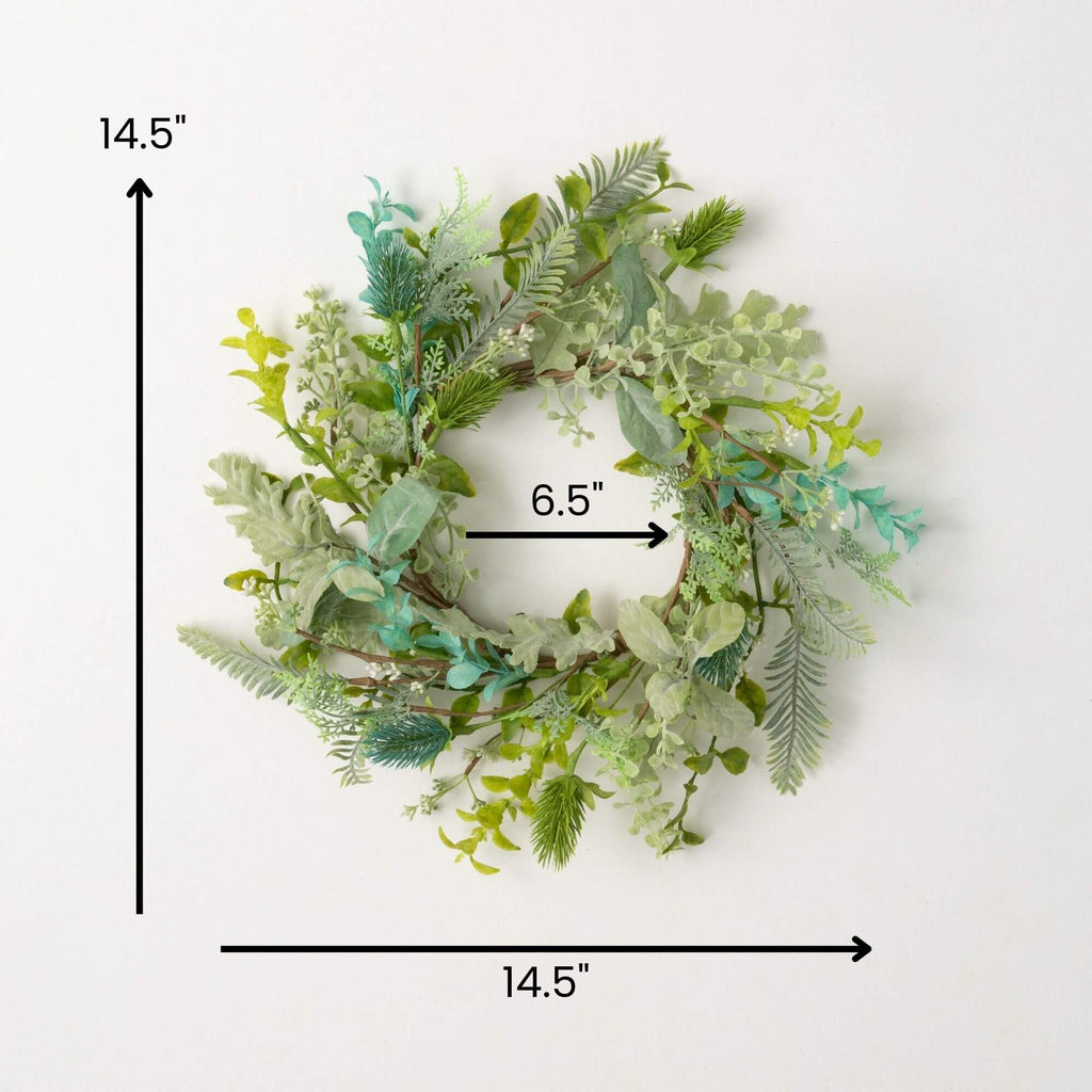 Mixed Botanical Small Wreath  