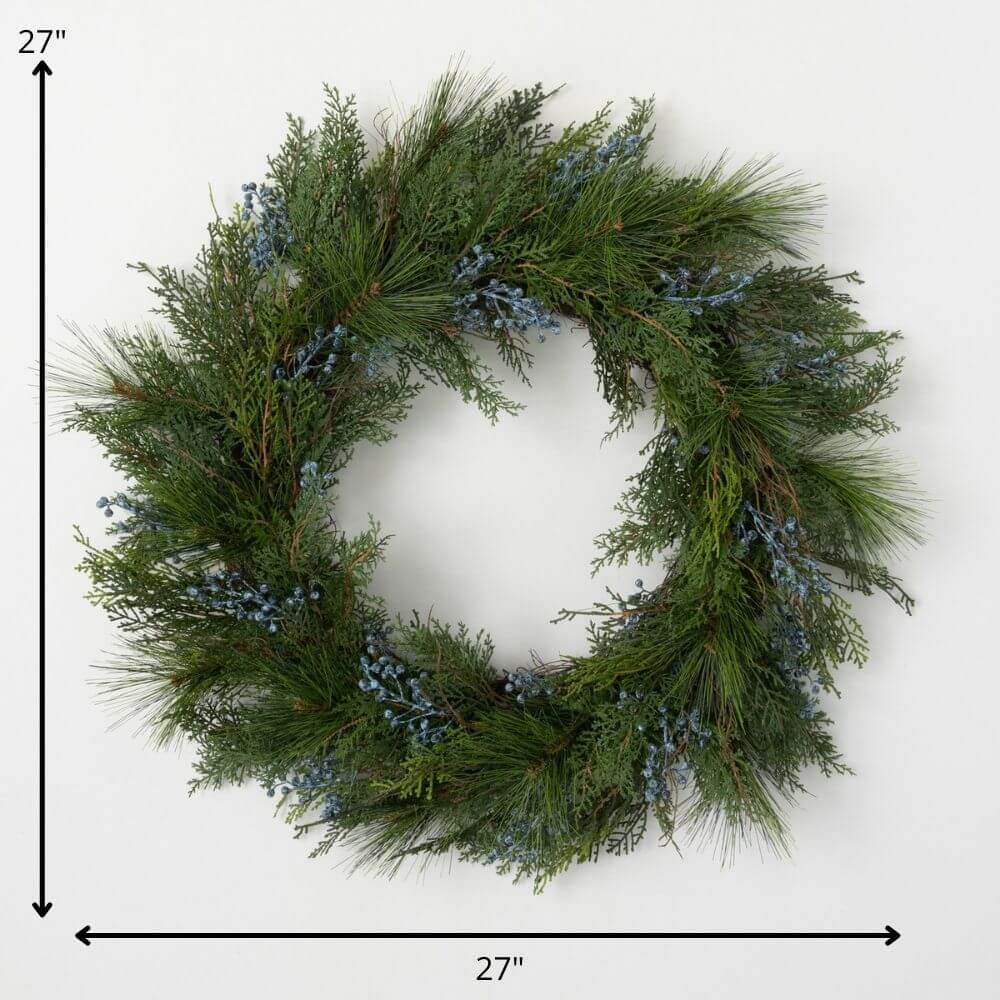 30" Juniper Wreath            